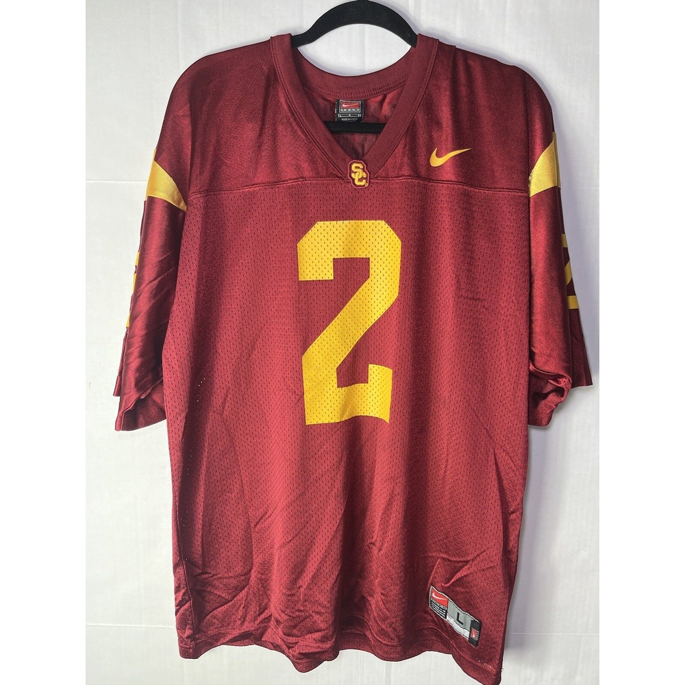Vintage #2 USC Trojans Nike College Football Jersey (Sz L)(king's) See Pics